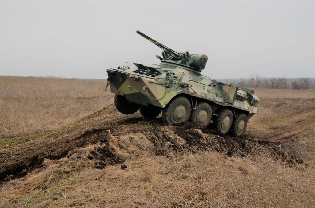 Тренувальні заняття екіпажів БТР