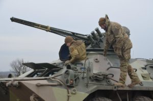 Тренувальні заняття екіпажів БТР