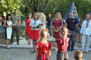 Урочисте відкриття пам’ятного знака воїнам, що віддали життя за Україну