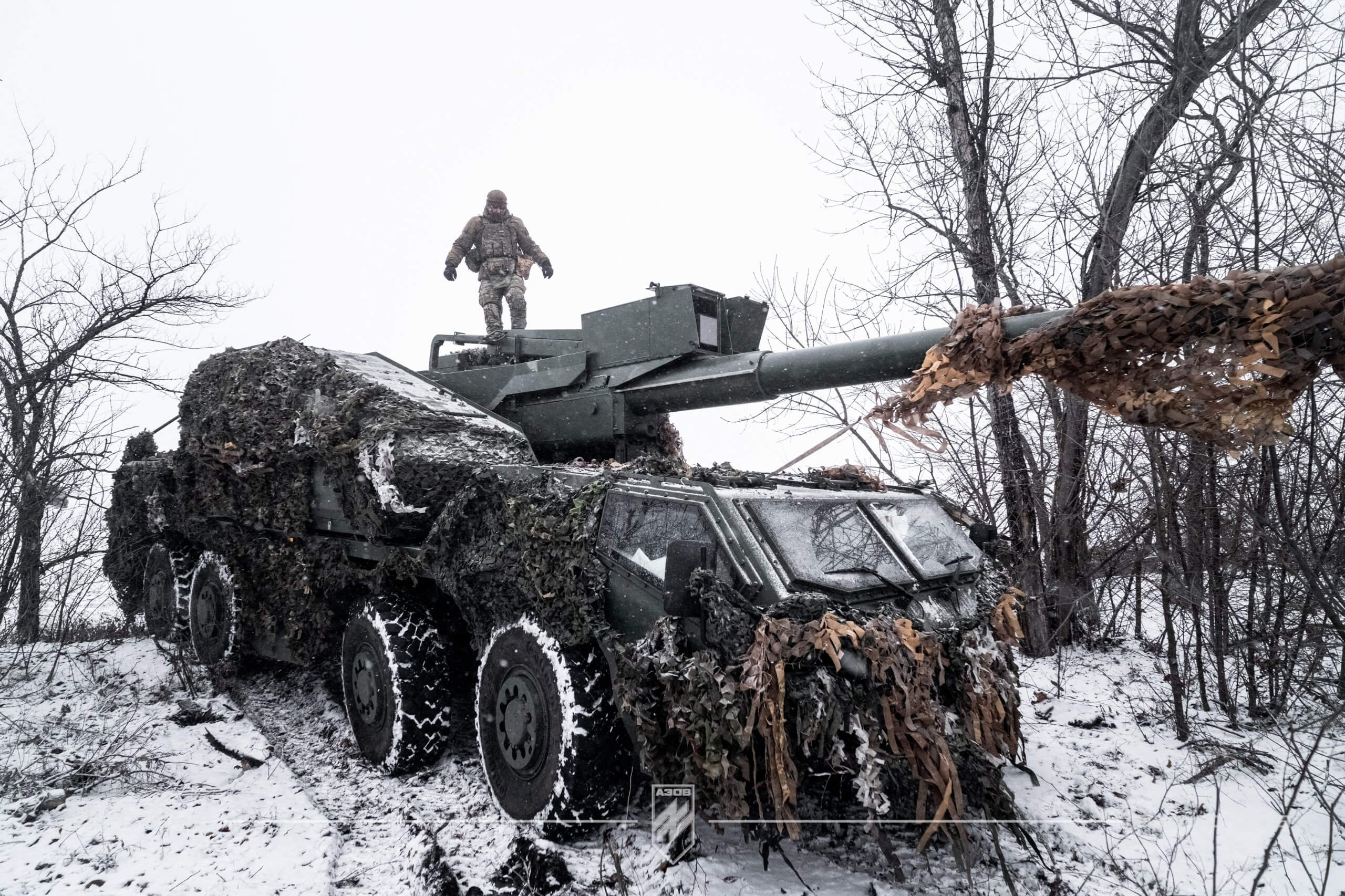 Найновіша зброя 12-ої бригади «Азов», 155-мм чеська САУ DITA вже активно працює по окупантам на Торецькому напрямку. 