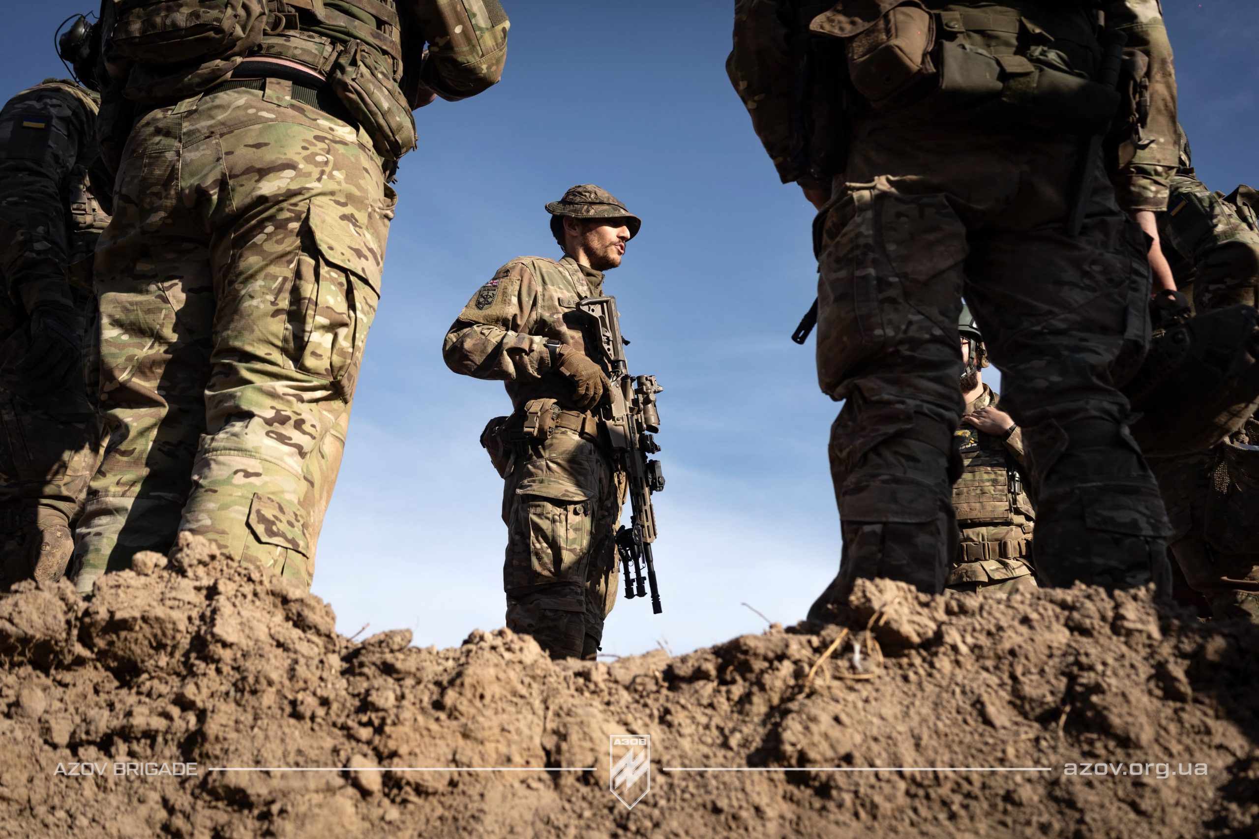 These pictures show firearms and tactical training of fighters from the International Battalion of the 12th Special Forces Brigade Azov.
