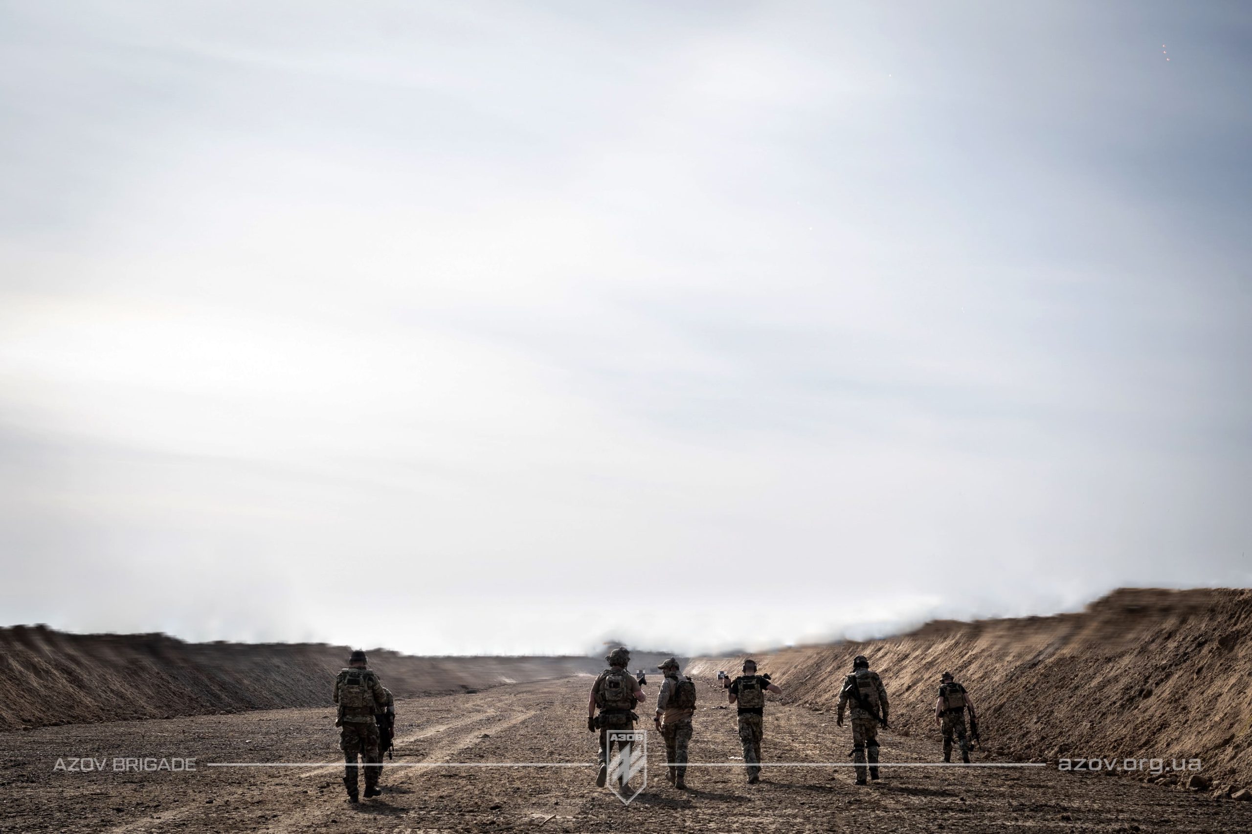 These pictures show firearms and tactical training of fighters from the International Battalion of the 12th Special Forces Brigade Azov.