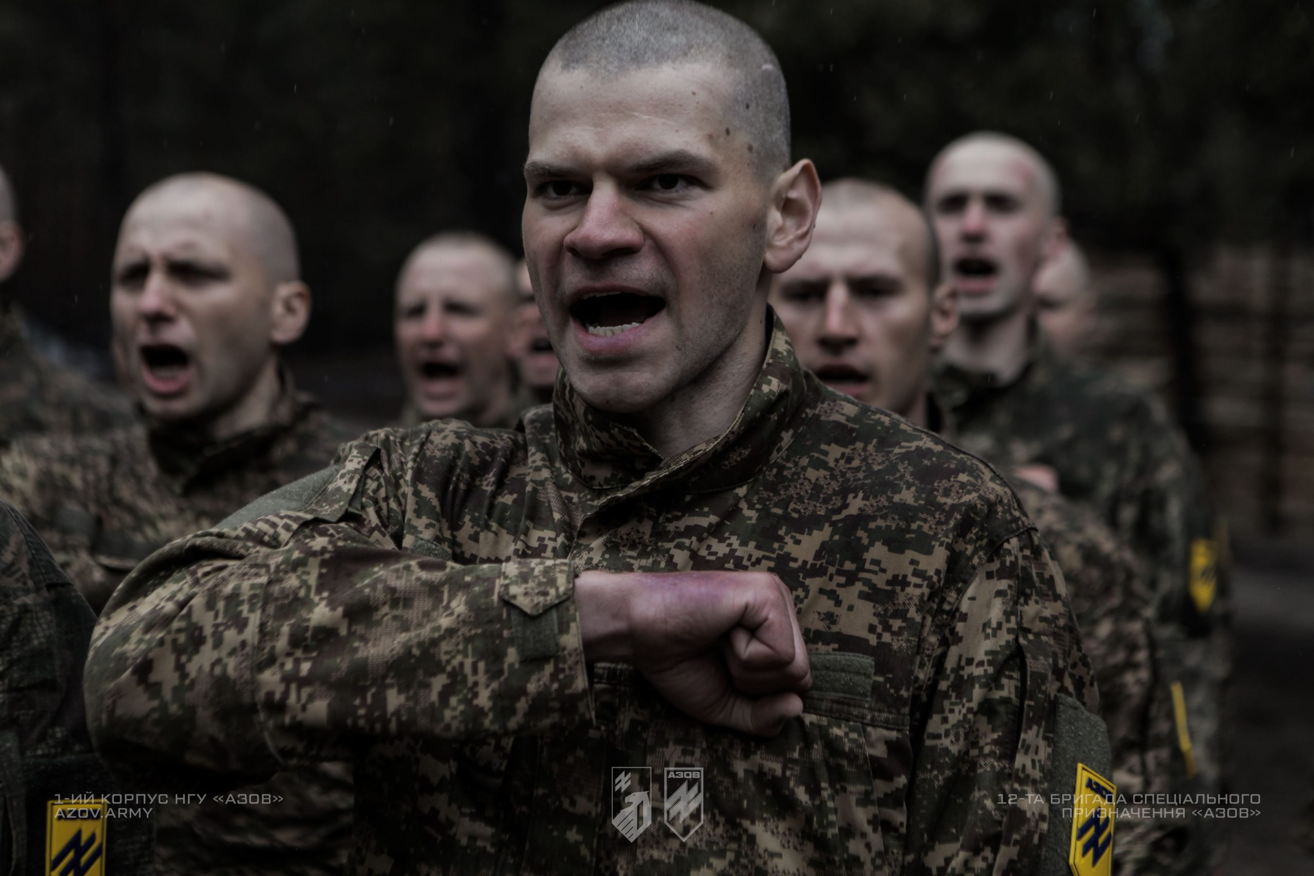 Випуск рекрутів 12-ої бригади «Азов» після завершення БКБП