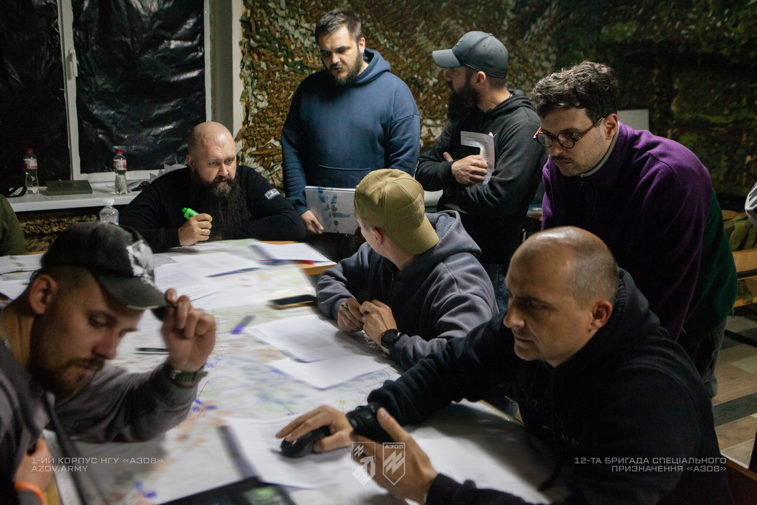 Офіцери 1-го корпусу НГУ «Азов» взяли участь у командно-штабних навчаннях.