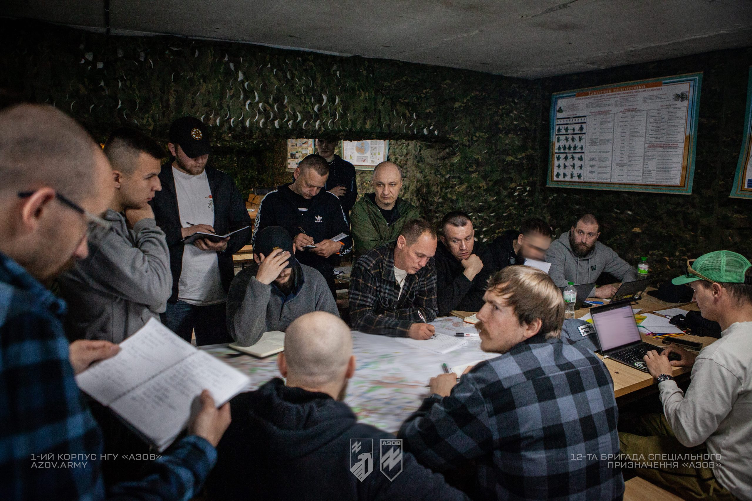 Офіцери 1-го корпусу НГУ «Азов» взяли участь у командно-штабних навчаннях.