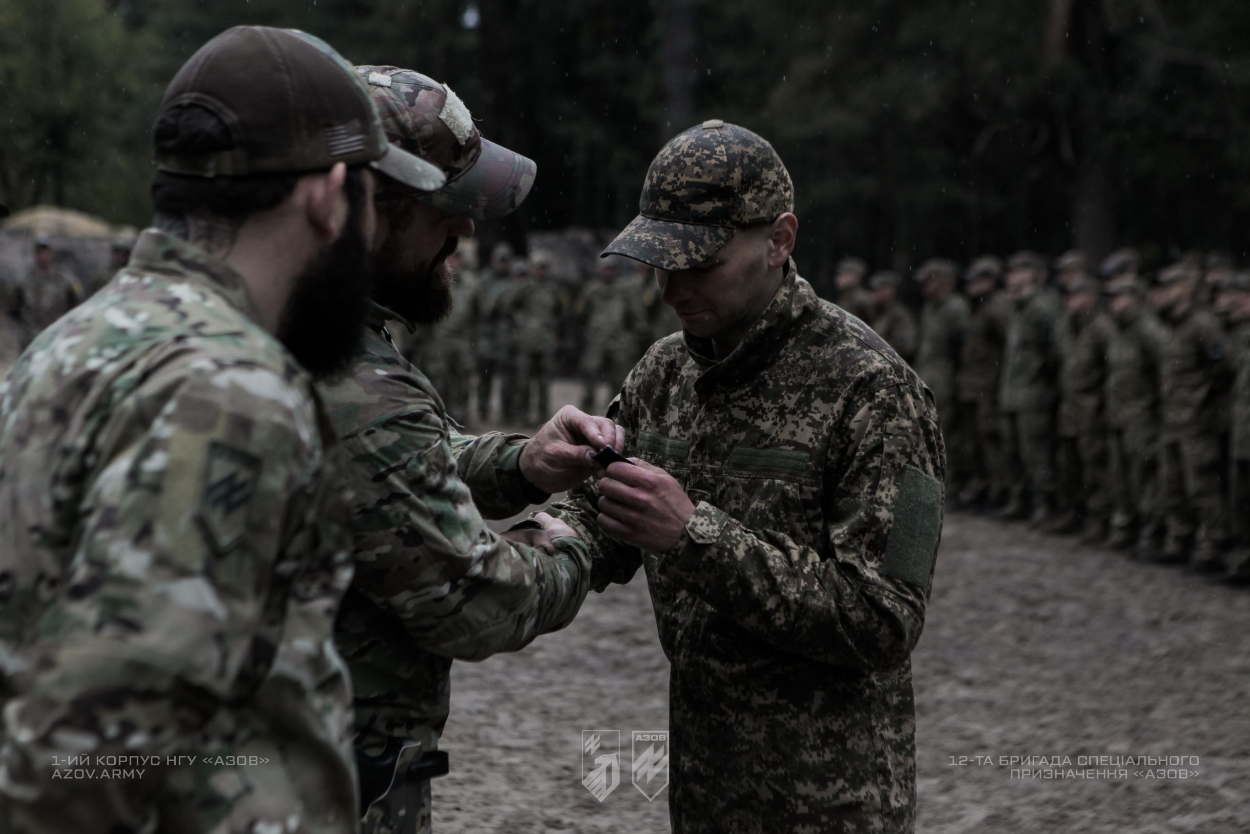 Випуск рекрутів 12-ої бригади «Азов» після завершення БКБП