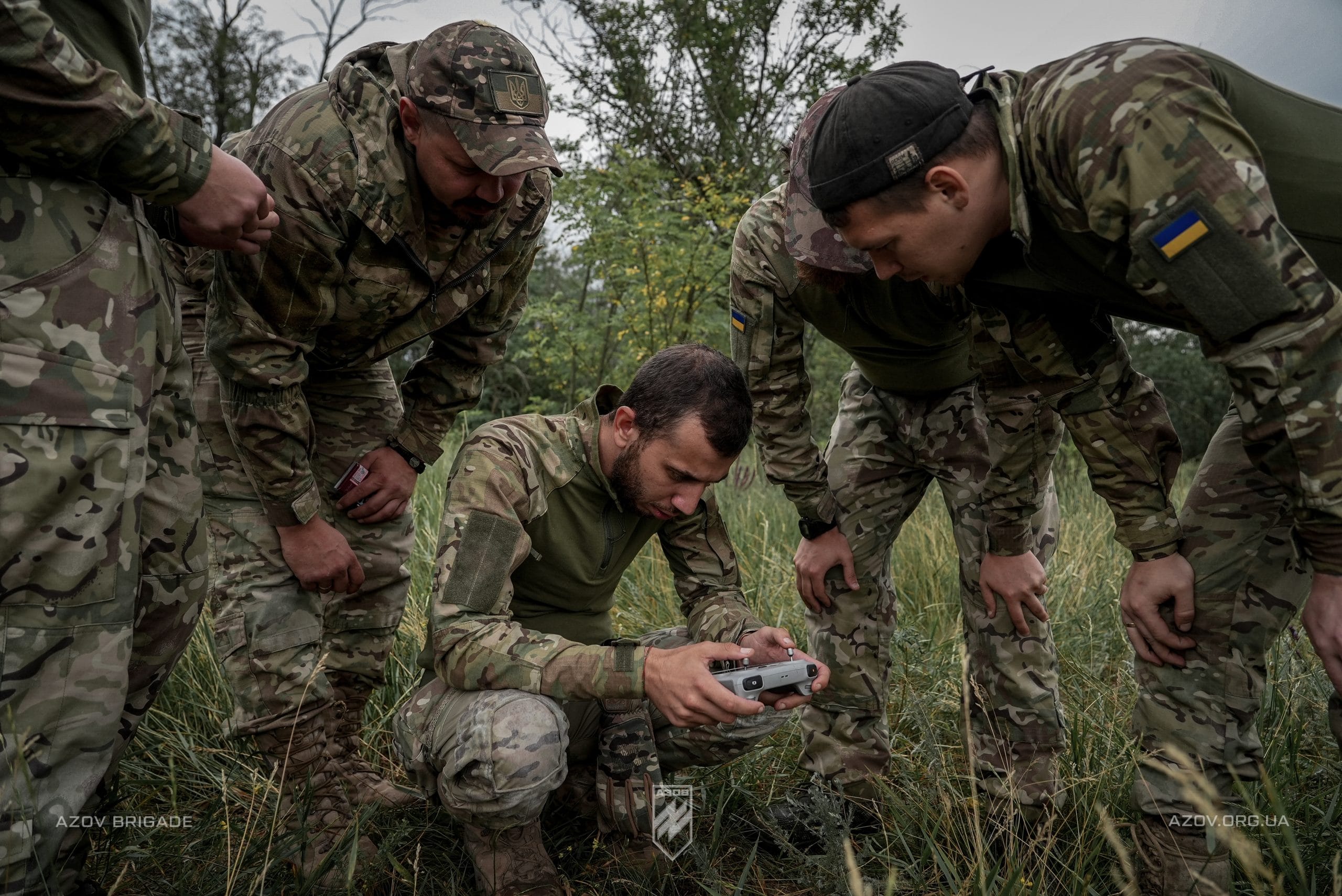 UAV operator training in the International Battalion of the 12th Azov Brigade.
