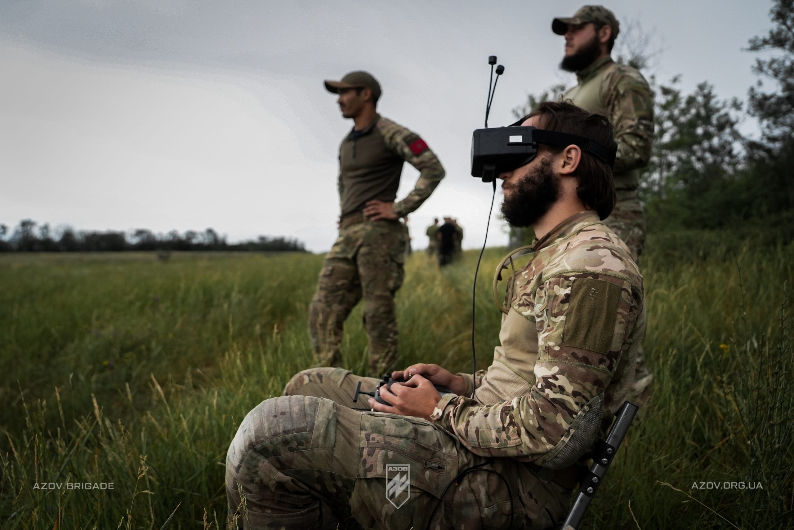 UAV operator training in the International Battalion of the 12th Azov Brigade.