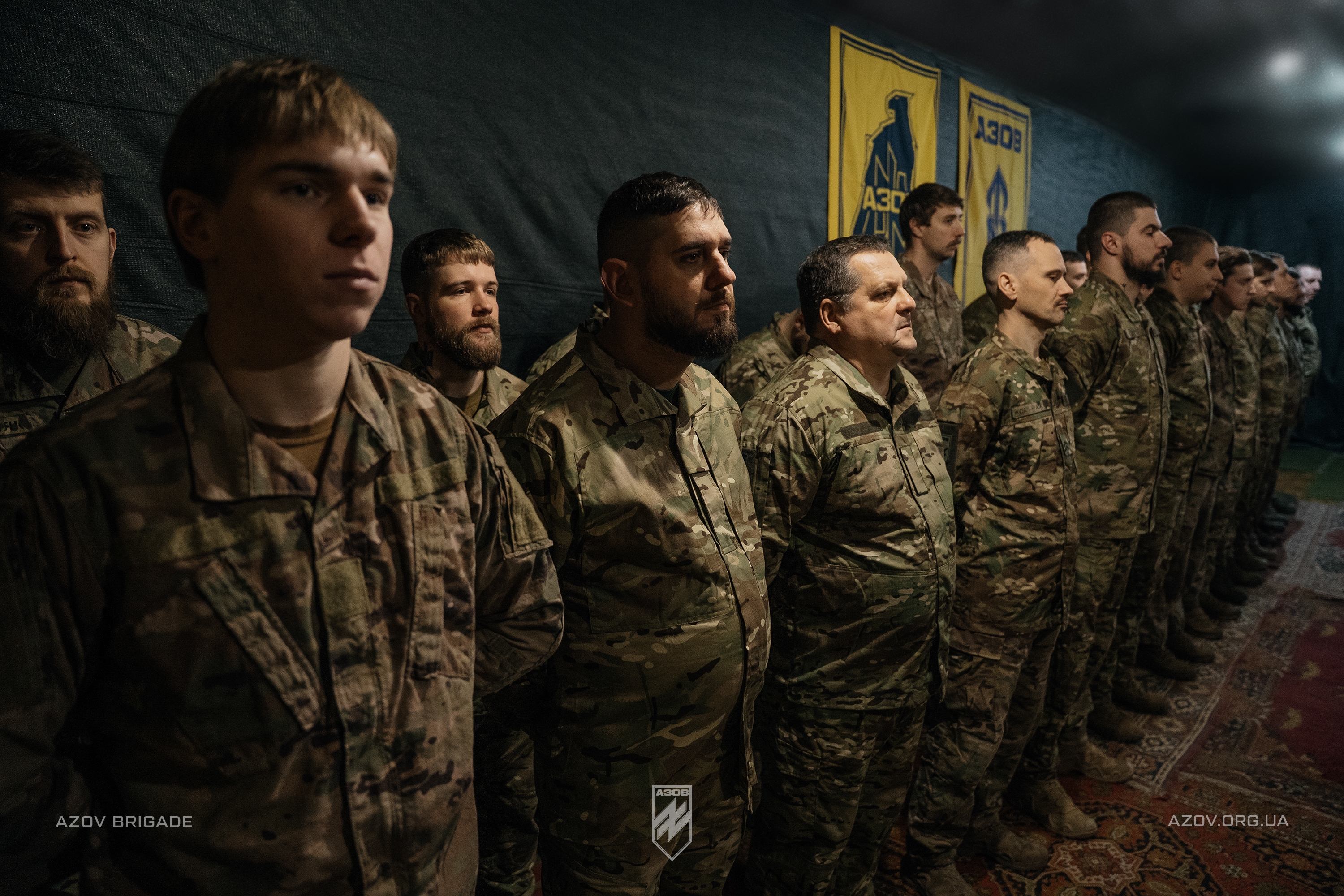 бійці батальйону безпілотних систем 12 бригади азов отримали бригадні шеврони і відзнаки