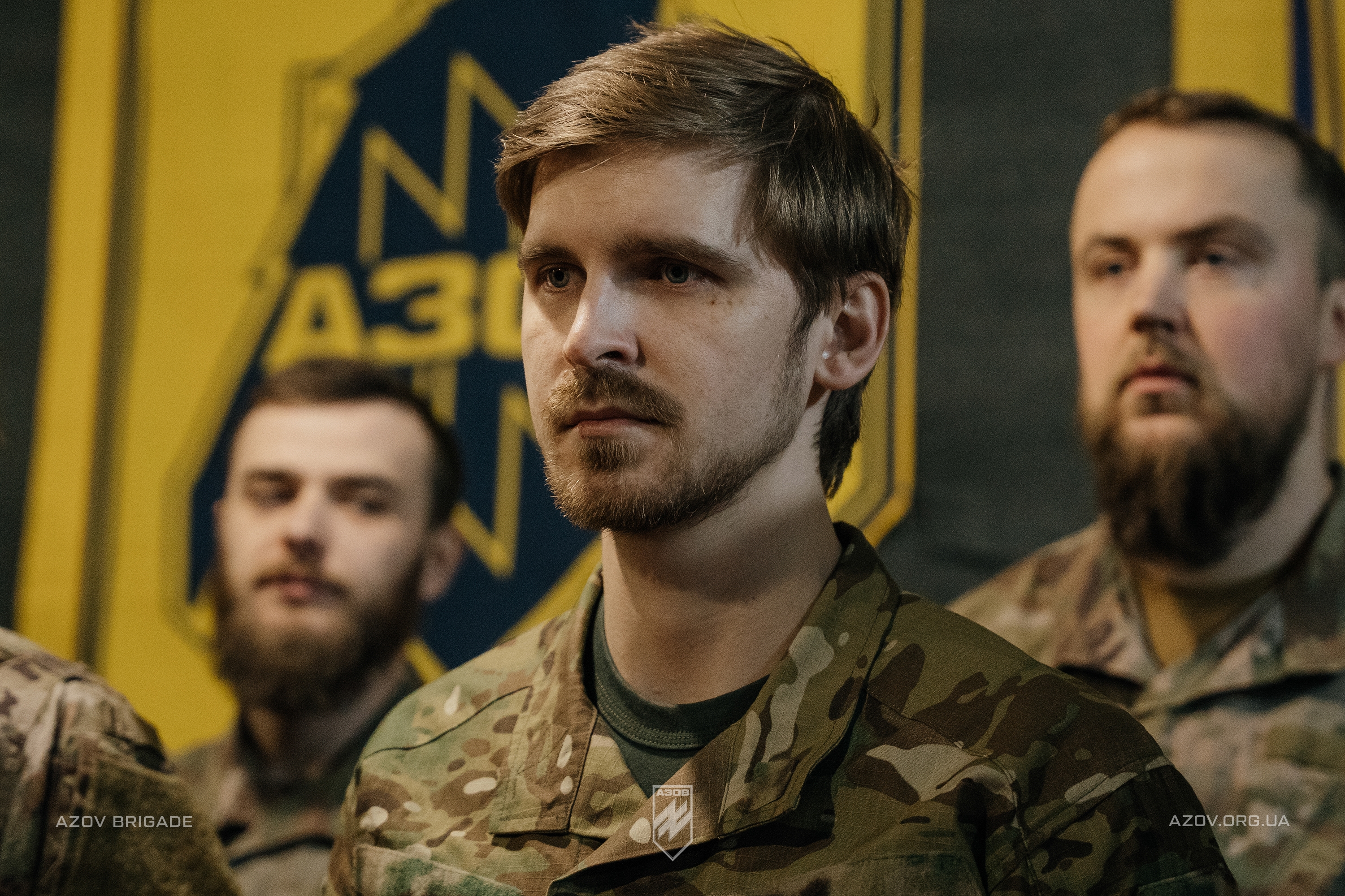 бійці батальйону безпілотних систем 12 бригади азов отримали бригадні шеврони і відзнаки